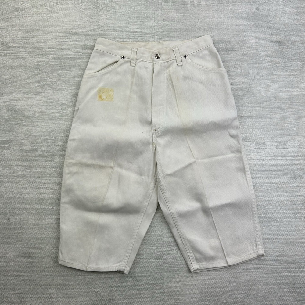 Vintage 60s Wrangler Blue Bell Shorts Size 16 White‎ Maverick Western Casual